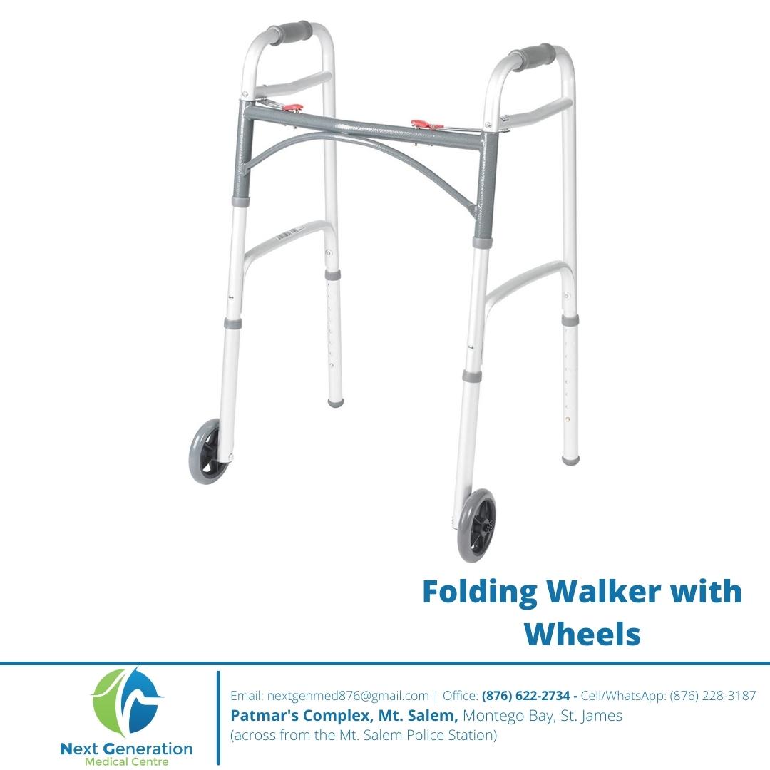 Folding Walker with Wheels